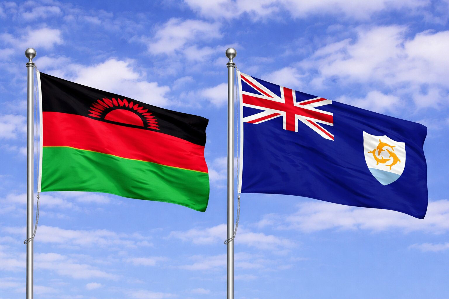 Anguilla And Malawi Flag