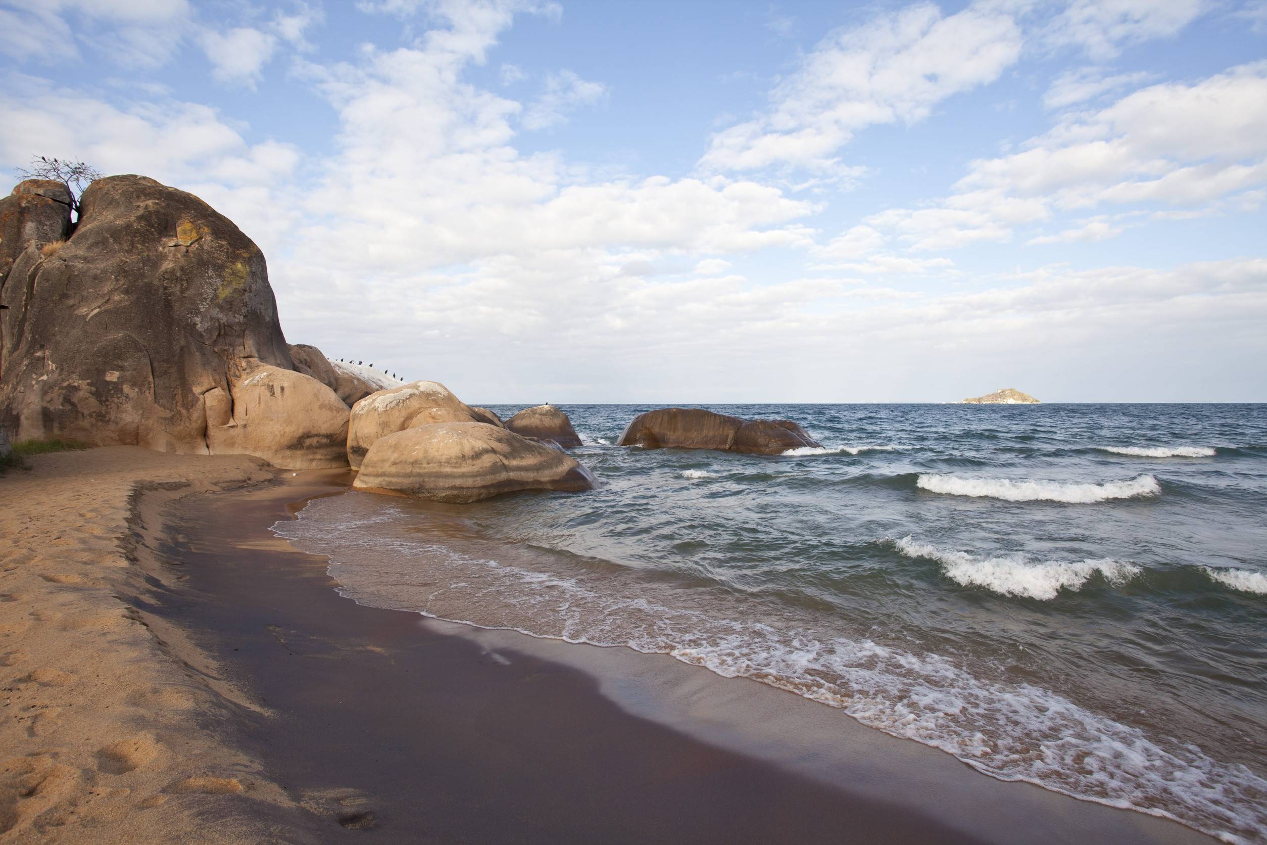 View Of A Beach At Lake Malawi